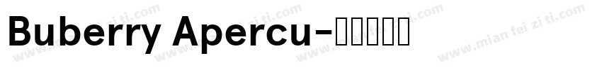 Buberry Apercu字体转换